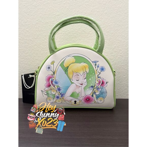 Loungefly Disney Peter Pan Tinker Bell Cameo Crossbody Bag - Picture 1 of 6